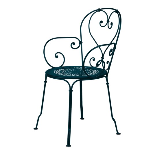 Fermob 1900 Armchair Acapulco Blue 21