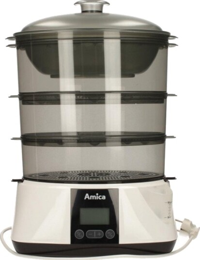 Amica PT 3011 Dampkoker med 3 kurver   900W   Hvit