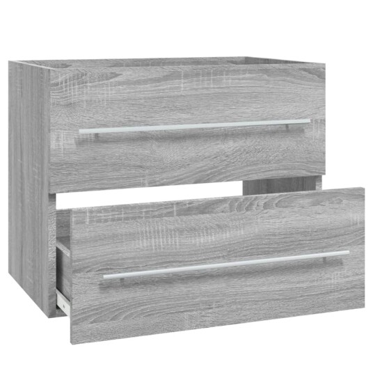vidaXL Servantskap grå sonoma 60x38,5x48 cm konstruert tre