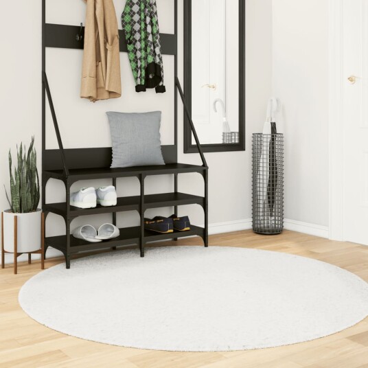 Teppe OVIEDO kort luv kremhvit Ø 160 cm 8721012231252