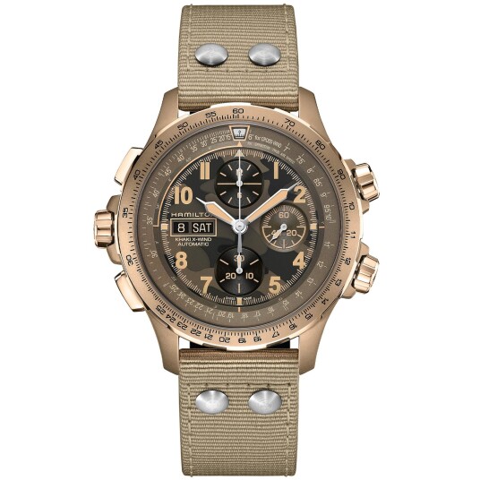 Hamilton Khaki Aviation X-Wind Auto Chrono H77916920 - Herre - 45 mm - Analog - Automatisk - Safirglass