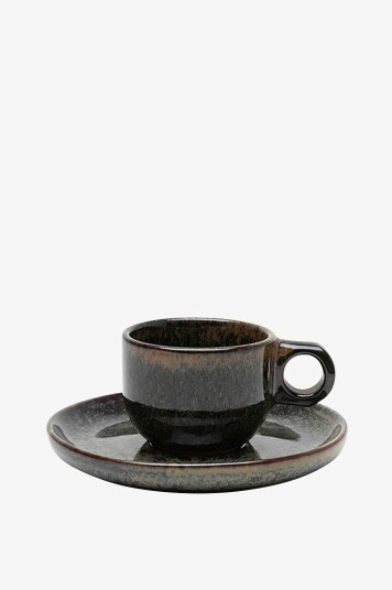 Serax Espressokopp + underkop Surface av Sergio Herman 4 pakning Grå Serax Espressokopp + underkop Surface av Sergio Herman 4 pakning Grå