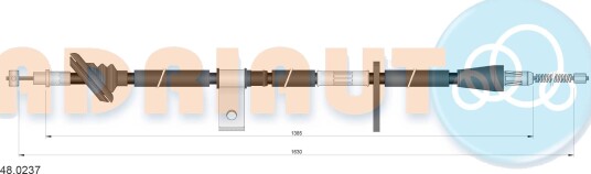 Tautrekk håndbremse ADRIAUTO 48.0237