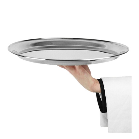 Drinkstuff Serveringsbrett i Rustfritt stål - 35 cm