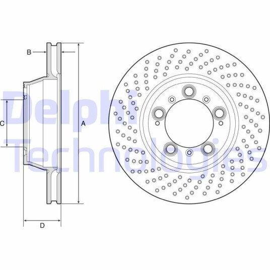 Bremseskive DELPHI BG9225C