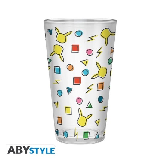 Abysse POKEMON 400 ml Drikkeglass med Pikachu-mønster - 2-pakning Abysse POKEMON 400 ml Drikkeglass med Pikachu-mønster - 2-pakning
