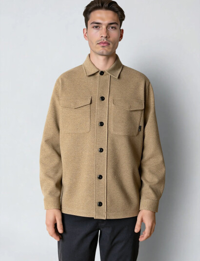 Clean Cut Copenhagen Ayden Overshirt - Beige - S