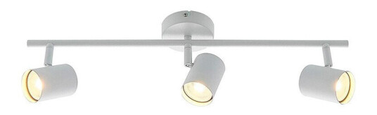 Lindby taklampe Jorell matt hvit 3-lys stål