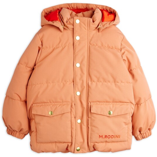 Mini Rodini Pink Solid Heavy Puffer 92-98