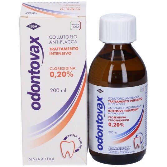 Klorhexidin Munnvann 0.20 % ODONTOVAX 200 ml Klorhexidin Munnvann 0.20 % ODONTOVAX 200 ml