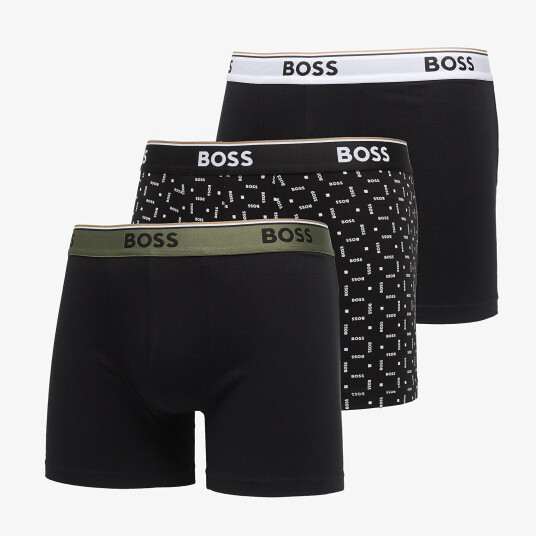 BOSS Boxerbr 3P Power Des - Black - XL BOSS Boxerbr 3P Power Des - Black - XL