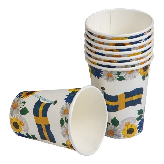 Papirkrus sommermotiv 8-pakning Papirkrus sommermotiv 8-pakning
