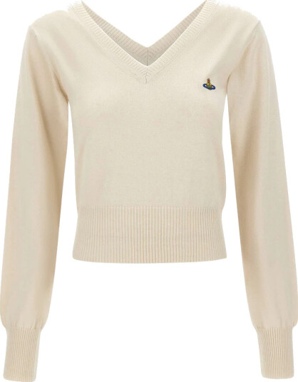 Vivienne Westwood Dame Strikkevarer Hvit M, Vivienne Westwood Dame Strikkevarer Hvit M,