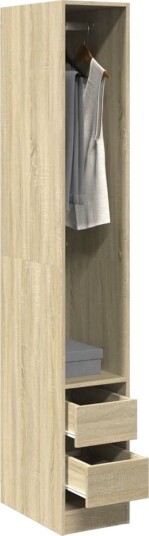 Garderobe sonoma eik 30x50x200 cm konstruert tre 8721158340856