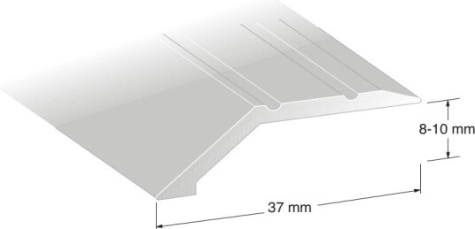 Duri 114202 Nivålist KA4-PROFIL, Sølv 8-10 X 37 X 1000 mm Duri 114202 Nivålist KA4-PROFIL, Sølv 8-10 X 37 X 1000 mm