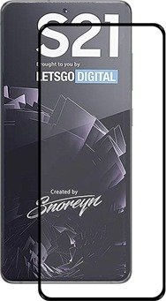 Samsung Galaxy S21 5G Hat Prince Full Size Beskyttelsesglass - Svart Kant