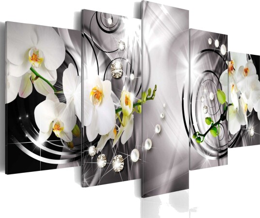 Bilde Orchid Pearls And Diamonds 100x50 Artgeist sp. z o. o.