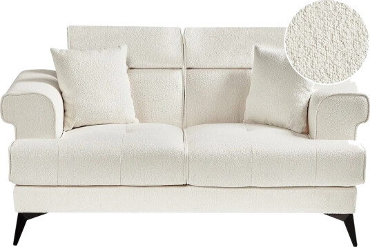 2 sitssoffa Beliani Skive Beige White\|\|Black
