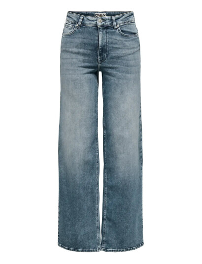 ONLY Onlmadison Blush Hw Wide Dnm Rea570 Noos - Blue - S x 32