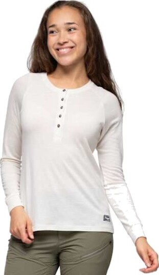 Bergans Lysebu Wool Henley Dame Vanilje Hvit XL