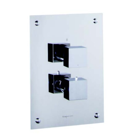 Fima Frontpanel Piazza Dusj Innbygging F4510 20x28,5cm Krom