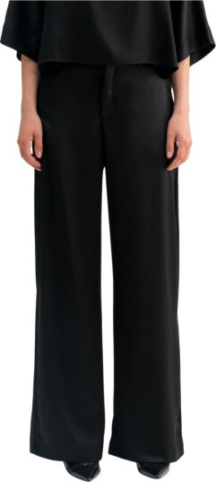 Ahlvar Gallery Mila Satin Trousers Black S