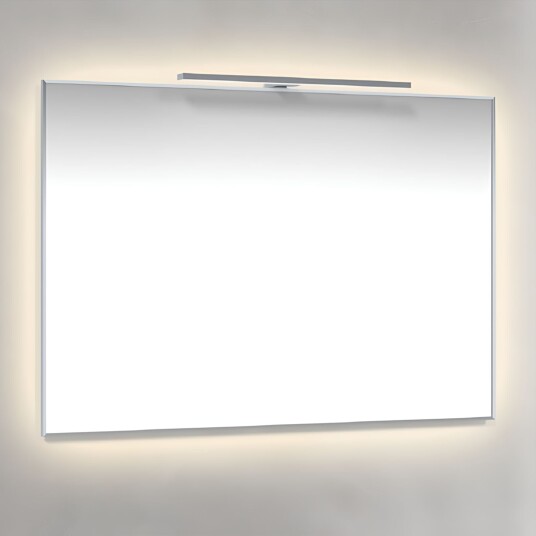 Macro Design Rammespeil T-belysning LED - med Ambilight Krom / 100cm Macro Design Rammespeil T-belysning LED - med Ambilight Krom / 100cm