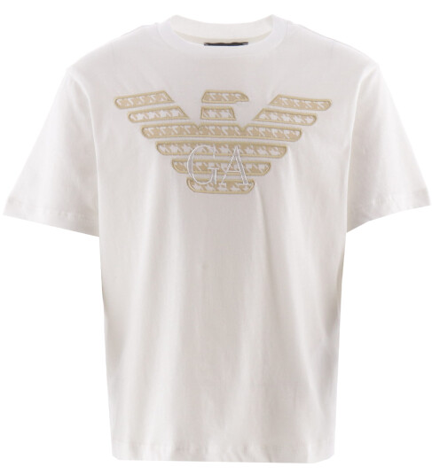 Giorgio Armani Emporio Armani T skjorte Hvit/Beige m. Logo Emporio Armani 4 år 104 T skjorte