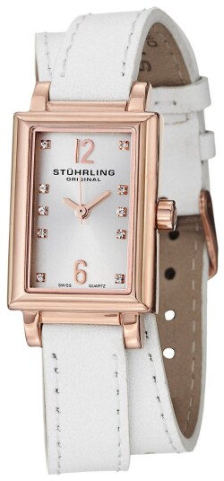 Stührling Original Dameklokke 810.SET.03 Sølvfarget/Lær Ø22 mm