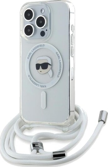 Karl Lagerfeld Crossbody MagSafe Etui for iPhone 15 Pro Max - Gjennomsiktig