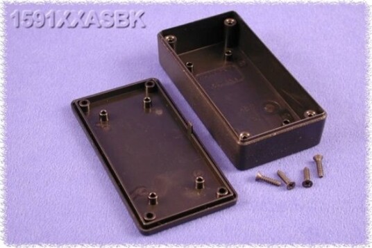 Hammond Electronics 1591XXASBK 100 × 51 × 26 mm ABS Sort Kabinett