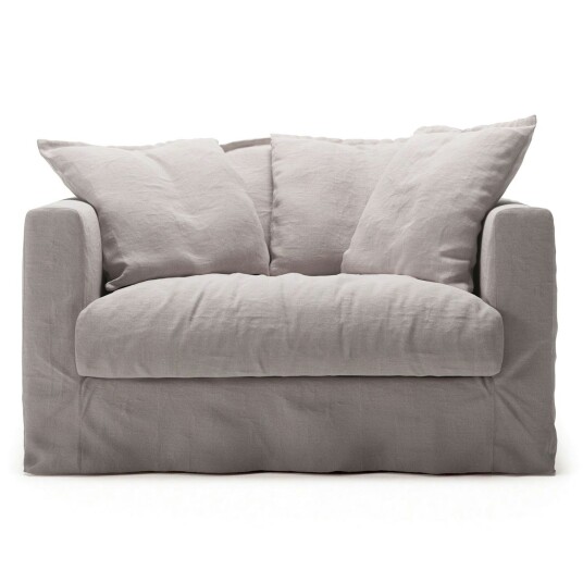 Decotique Le Grand Air Love Seat Lin Misty Grey
