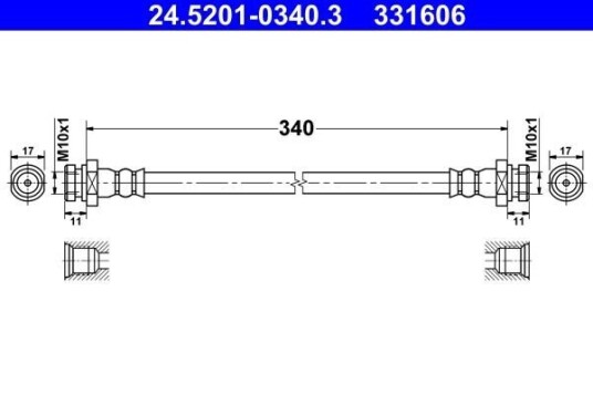 Bremseslange ATE 24.5201-0340.3