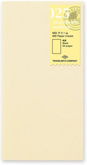 Traveler'S Company 025. Md Paper Cream Notebook Refill