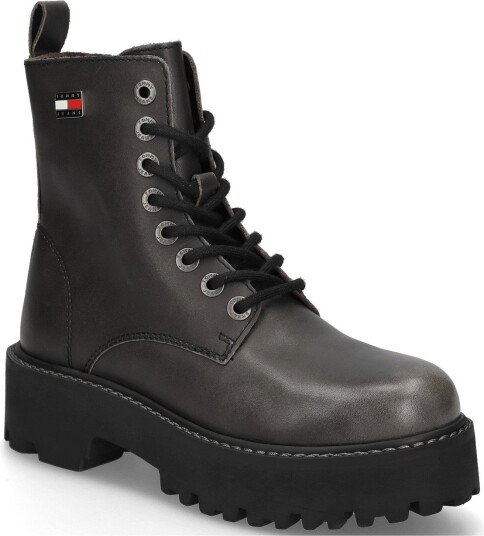 Tommy Hilfiger Tjw Platform Brushed Lth Boots BLACK 39 Tommy Hilfiger Tjw Platform Brushed Lth Boots BLACK 39