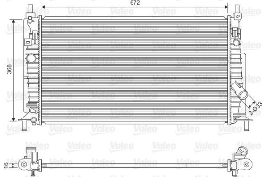 Radiator VALEO 701613
