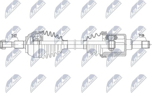 Nty Drivaksel NTY NPW FR 117