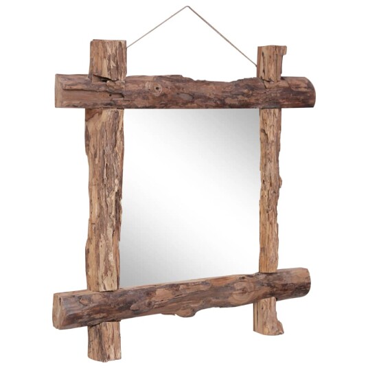 vidaXL Trespeil naturell 70x70 cm gjenvunnet heltre