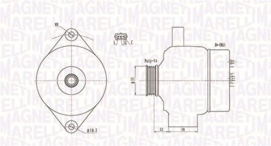 Dynamo MAGNETI MARELLI 063731803010