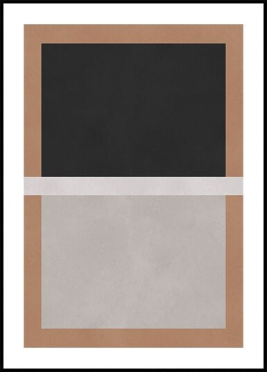Black and Brown Blocks Plakat Plakat / 30x40cm