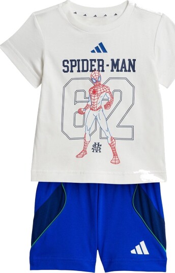 Adidas Performance Shorts Sett   Marvel   Hvit/Royal Blue m. Spi   Adidas Performance   3 år (98)   Shorts Blå