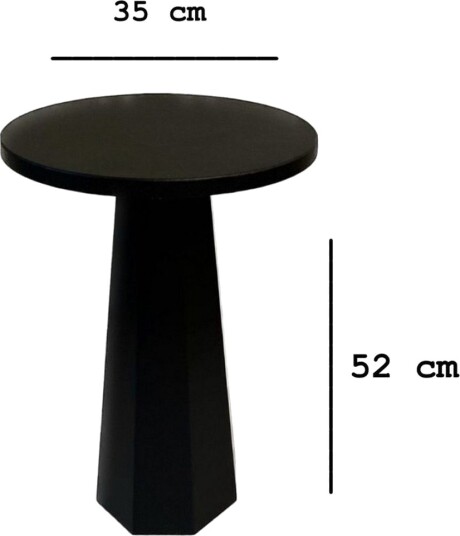 Sidebord Miu Svart - 35 x 35 x 52 cm