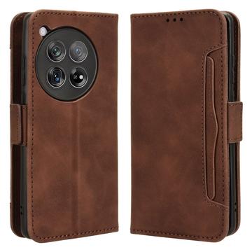 OnePlus 12R/Ace 3 Lommebok-deksel med Kortholder Brun