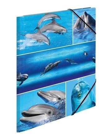 HERMA 3-flap folder - for A4 - dolphins HERMA 3-flap folder - for A4 - dolphins