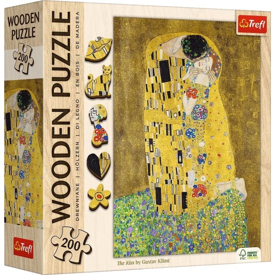 Trefl Gustav Klimt Trepuslespill 200 brikker The Kiss Trefl Gustav Klimt Trepuslespill 200 brikker The Kiss