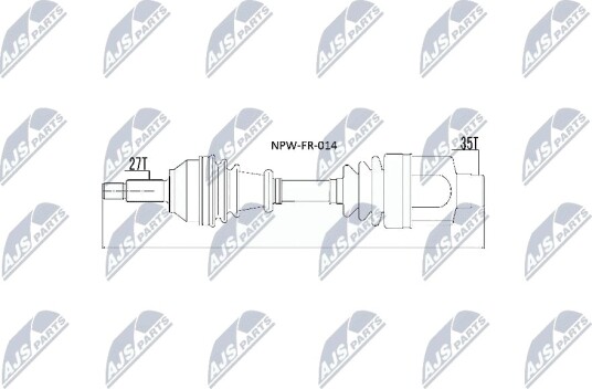 Nty Drivaksel NTY NPW FR 014