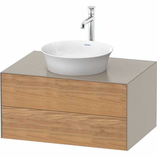 Duravit White Tulip Servantskap 2 skuf. 80x55x40,8 cm Eik/Taupe Matt