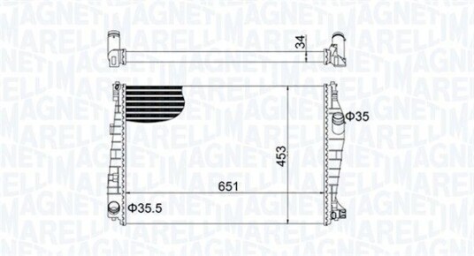 Radiator MAGNETI MARELLI 350213152000