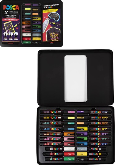 Posca Posca Groovy Colours 20-sett Posca Posca Groovy Colours 20-sett