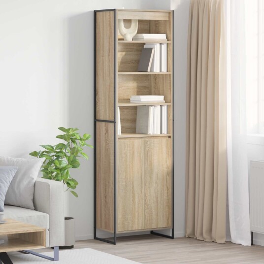  Høye Skap 2 pcs Sonoma 60 x 36 x 300 cm Konstruert tre